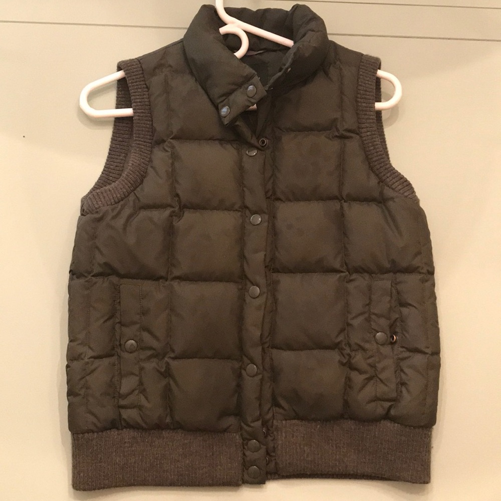 J. Crew Down Button-Up Vest